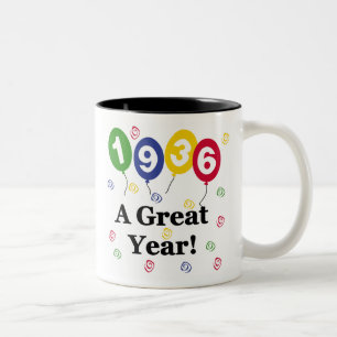 1936年すばらしい年の誕生日 ツートーンマグカップ