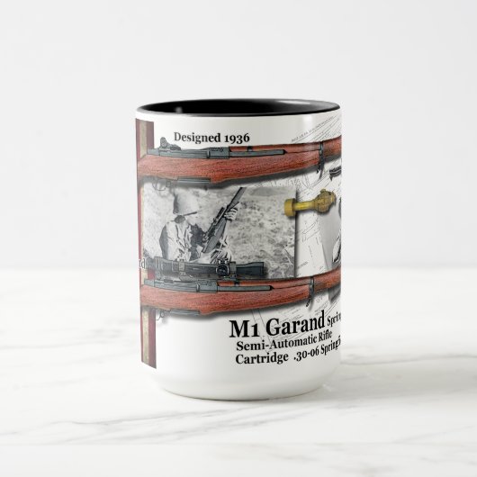 1936年のスプリングフィールドM1 Garandの精密コーヒー・マグ マグカップ (中央)