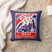 1936年のダラステキサス州の百年祭 クッション (ブランケット)