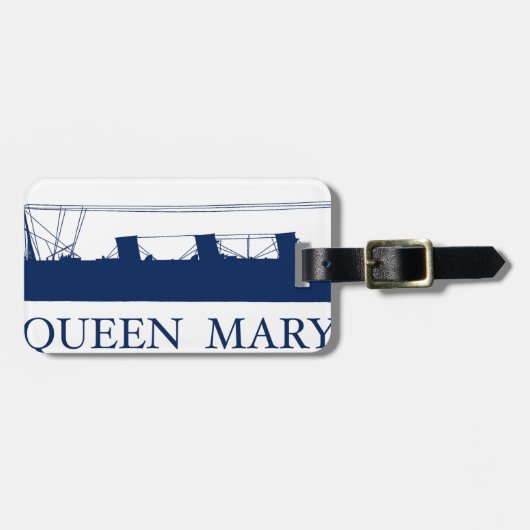 1936年のメリー女王の青いデザイン2 ラゲッジタグ (正面横)