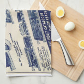 1936年の台所タオルからの電車広告 キッチンタオル (四つ折り)