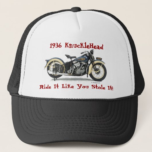 1936年のKnuckleHeadの帽子 キャップ (正面)