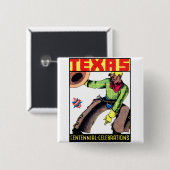 1936年テキサス州百年祭 缶バッジ (正面&裏面)