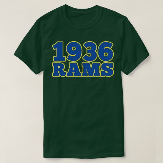 1936年ロサンゼルス・ラムズが1936年にスタート Tシャツ (デザイン正面)