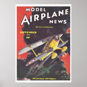1936年誌：模型飛行機ニュース ポスター