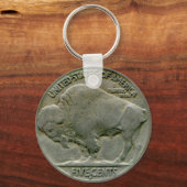 1936米国"バッファロー"ニッケル尾キーチェーン キーホルダー (正面)