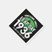 1936素晴らし年閏年日以後2月29誕生日 スタンダードカクテルナプキン (角)