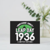 1936素晴らし年閏年日以後2月29誕生日 ポストカード (スタンド正面)