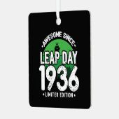 1936素晴らし年閏年日以後2月29誕生日 メタルオーナメント (正面左)