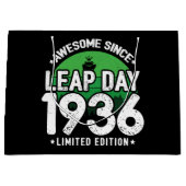 1936素晴らし年閏年日以後2月29誕生日 ラージペーパーバッグ (正面)