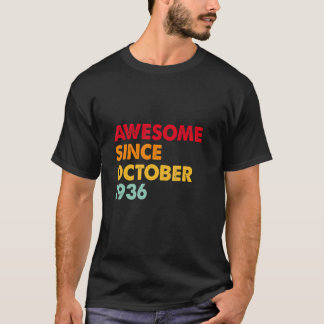 1936素晴らし年10月86日誕生日86年 Tシャツ