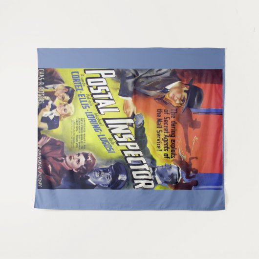 1936郵便検査官の映画のポスターのプリント タペストリー (正面(横))