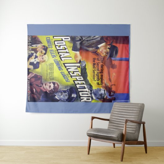 1936郵便検査官の映画のポスターのプリント タペストリー (インサイチュ(横))