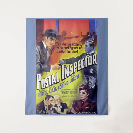 1936郵便検査官の映画のポスターのプリント タペストリー (正面)