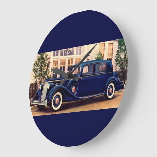 1936青Packard ラージ壁時計 (傾斜)
