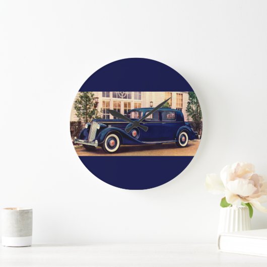1936青Packard ラージ壁時計 (ホーム)