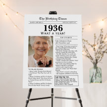 1936 誕生日パーティー ウェルカムサイン