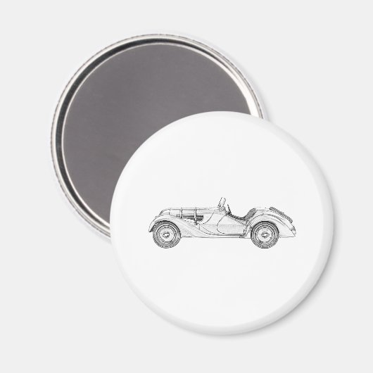 1936 BMW 328 マグネット (正面/裏面)