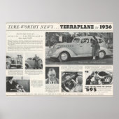 1936 Hudson Terraplane Ad ポスター (正面)