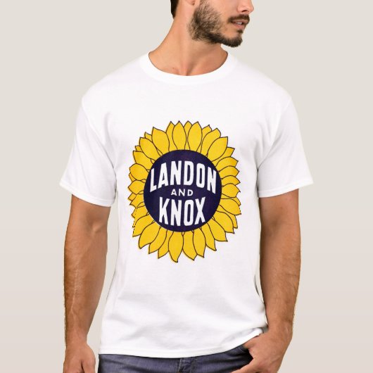 1936 LandonおよびKnoxを選んで下さい Tシャツ (正面)