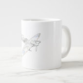 1936 WWIIスピットファイア戦闘機航空機カラー ジャンボコーヒーマグカップ (正面右)