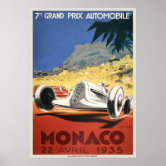 1957年モナコグランプリ開催ポスター 1957/モナコグランプリGRAND PRIX MONACOポスター | アトリエ