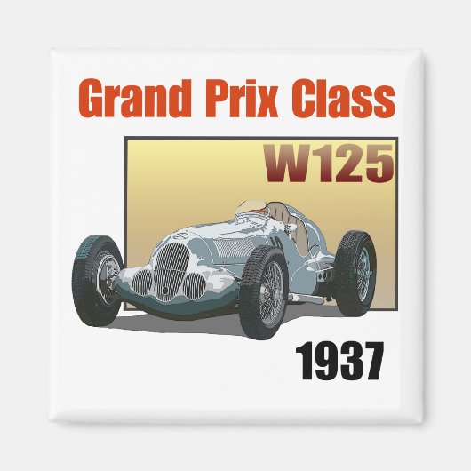1937グランプリクラスW125 マグネット (正面)