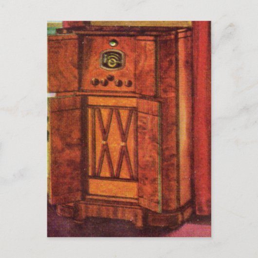 1937コンソールラジオ ポストカード (正面)