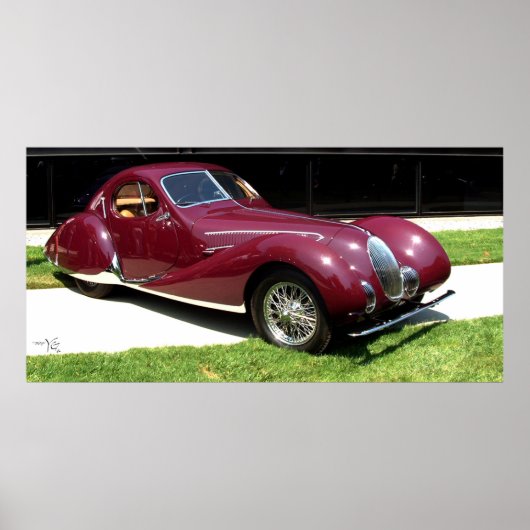 1937タルボトラゴT150SS ポスター (正面)
