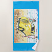1937フィアットトポリノ ビーチタオル (正面)