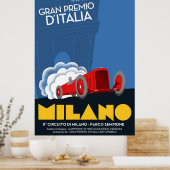 1937年イタリアングランプリ ポスター (キッチン)