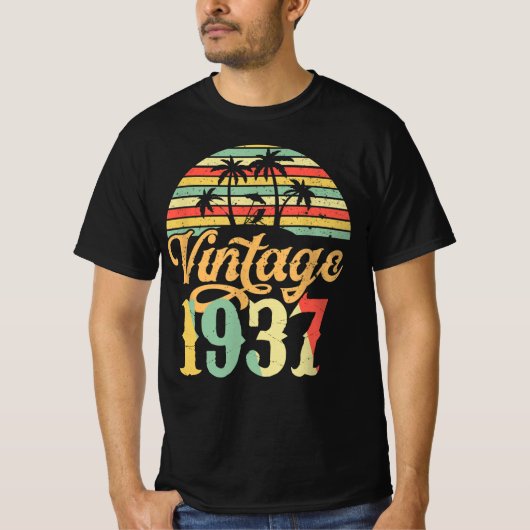 1937年ハッピーバースデーギフト、ヴィンテージ1937年Me Tシャツ (正面)