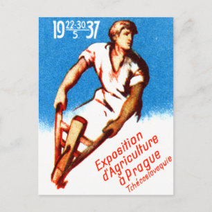 1937年プラハのポスター ポストカード