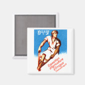 1937年プラハのポスター マグネット (正面/裏面)