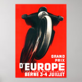 1937年ベルンバイクヴィンテージレーシングポスター ポスター (正面)