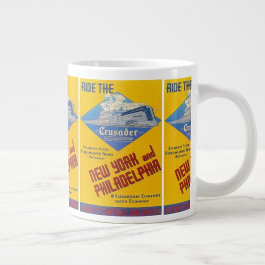 1937年読の鉄道十字軍のジャンボマグ ジャンボコーヒーマグカップ (右)