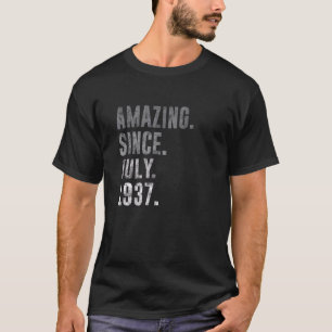 1937年7月以来の驚き85番目の誕生日ヴィンテージ1937 Tシャツ