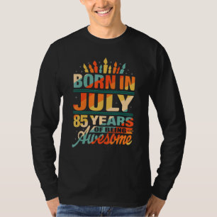 1937年7月85歳85誕生日蝋燭グラフ Tシャツ
