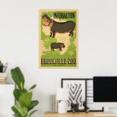 1937年、ブルックフィールドシカゴ動物園のカバを見に行こう！ ポスター (ホームオフィス)