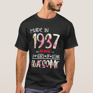 1937生まれ年、86歳、1937年、86歳で誕生 Tシャツ