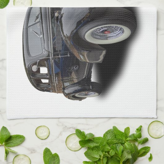 1937 BUICK キッチンタオル (折り畳み)