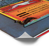 1937 Greyhoundバスルートマップ ポスター (角)