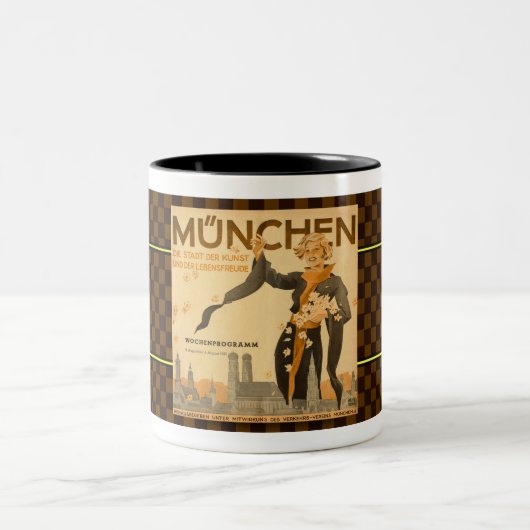 1937 MUNCHEN （ミュンヘン）ドイツ観光パンフレット ツートーンマグカップ (中央)