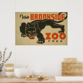 1937 Visit Brookside Zoo WPAポスター ポスター (キッチン)