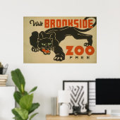 1937 Visit Brookside Zoo WPAポスター ポスター (ホームオフィス)