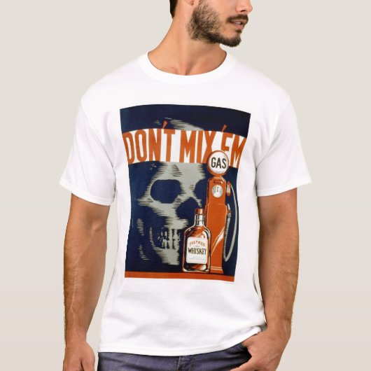 1937 WPAを飲まないで下さい及び運転しないで下さい Tシャツ (正面)