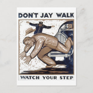 1937 WPAをJayウォークしない ポストカード