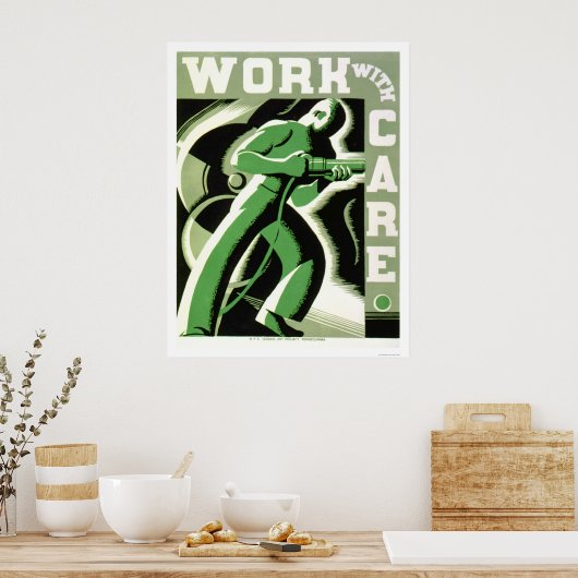 1937 WPA気にを使用 ポスター (キッチン)