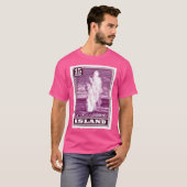 1938アイスランドガイサー切手 Tシャツ (正面フル)