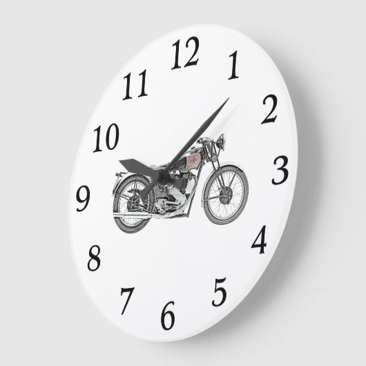 1938エクセルシオールウォリアートバイクアートバイク ラージ壁時計 (傾斜)